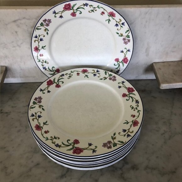 LENOX Rose Garden Dinner Plates Casual Images @ 11" - Picture 6 of 14